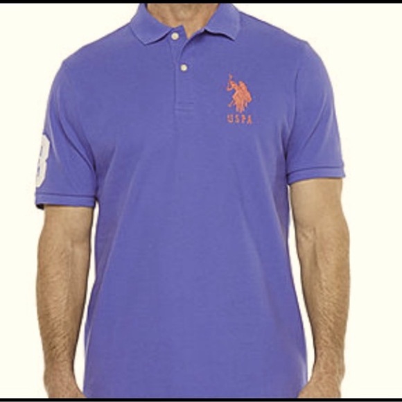 U.S. Polo Assn. Blue Polo Shirt Classic Design - Picture 1 of 6